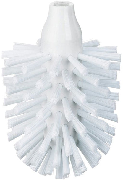 Reservehoved til Toiletbørste Hvid PET 12,5 cm Diameter 8 cm 1 stk.