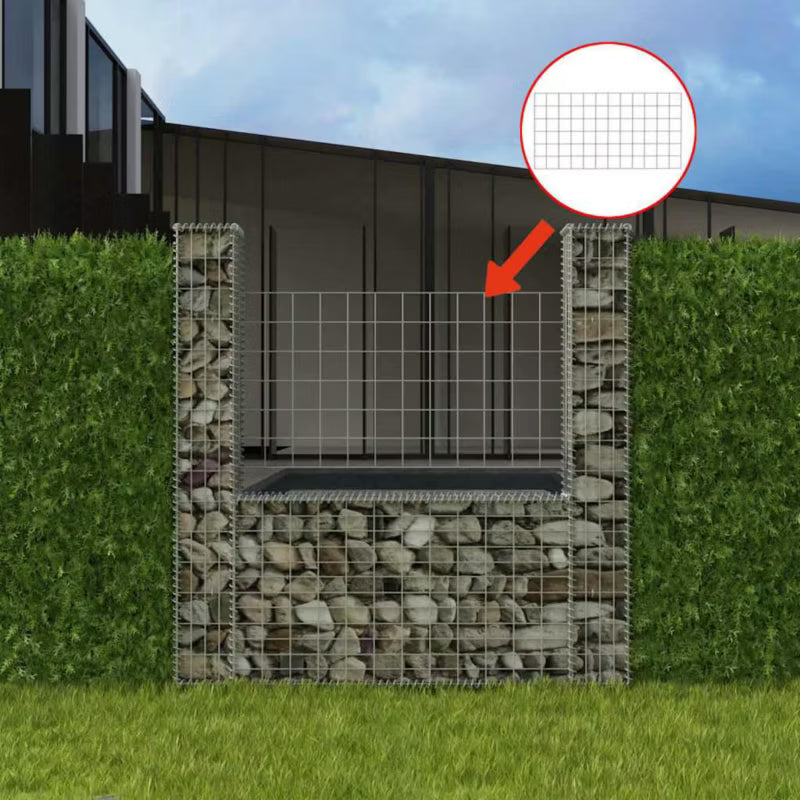 Gabion 160x20x150 cm Galvaniseret Stål