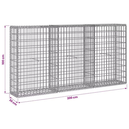 Gabion 200x30x100 cm Galvaniseret Stål