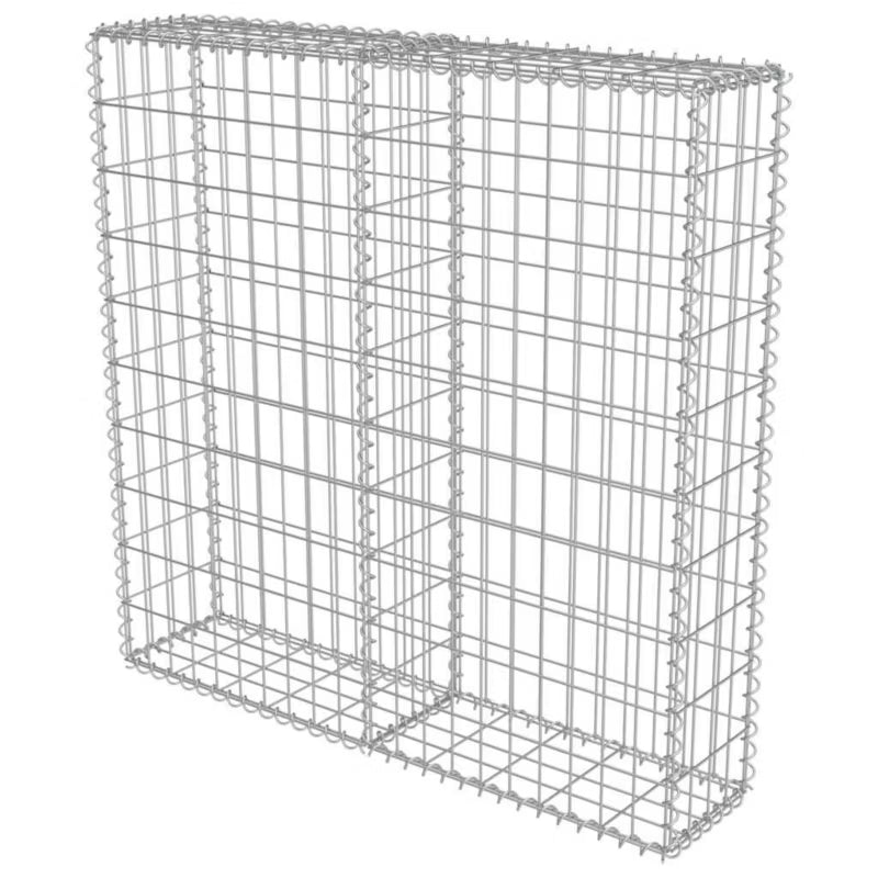 Gabionhegn 100x20x100 cm Galvaniseret Stål