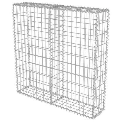 Gabionhegn 100x20x100 cm Galvaniseret Stål