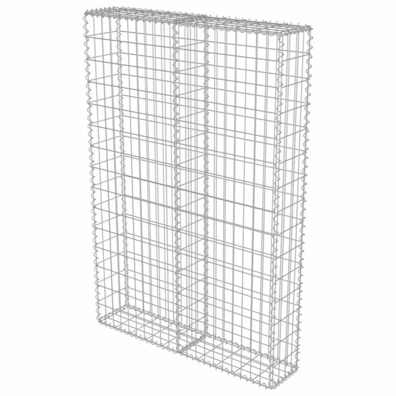Gabionhegn 100x20x150 cm Galvaniseret Stål