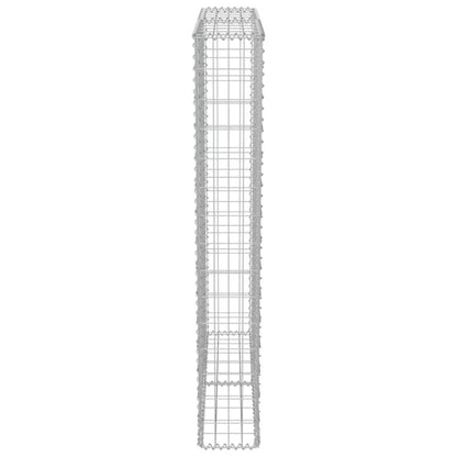 Gabionhegn 100x20x150 cm Galvaniseret Stål