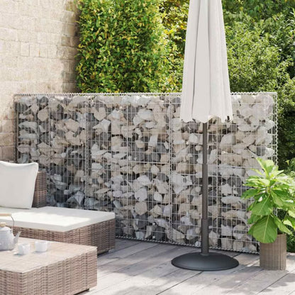 Gabionhegn 100x20x150 cm Galvaniseret Stål