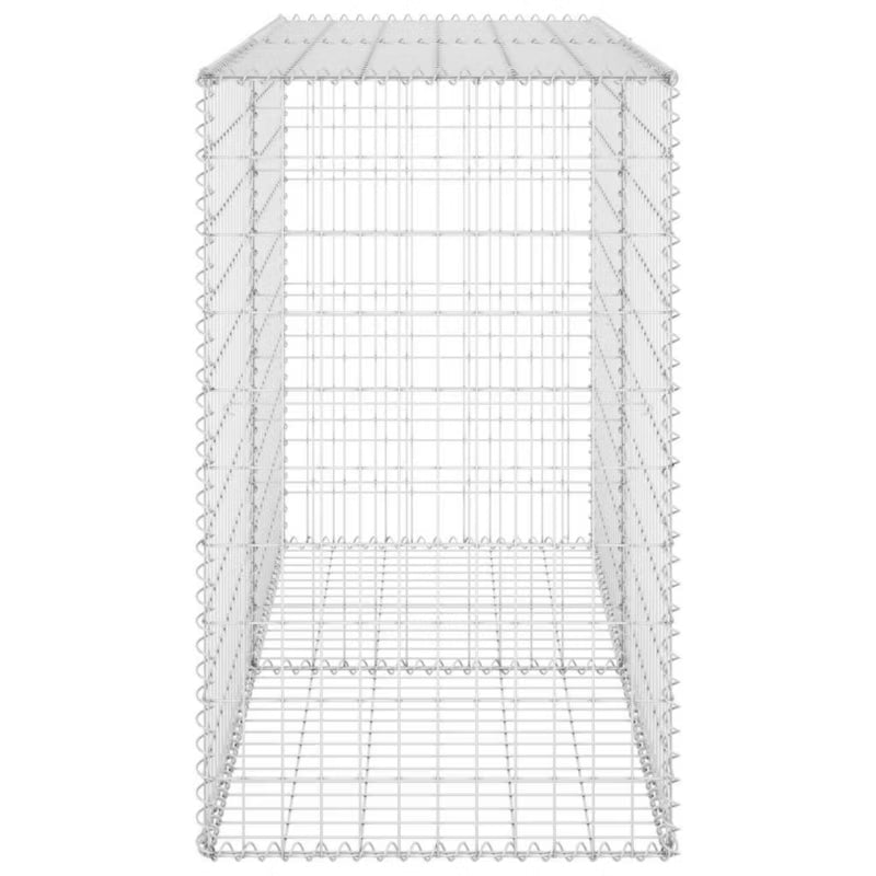Gabionhegn 150x60x100 cm Galvaniseret Stål