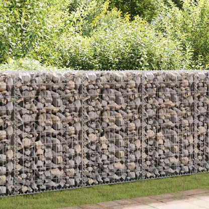 Gabionhegn 150x60x100 cm Galvaniseret Stål