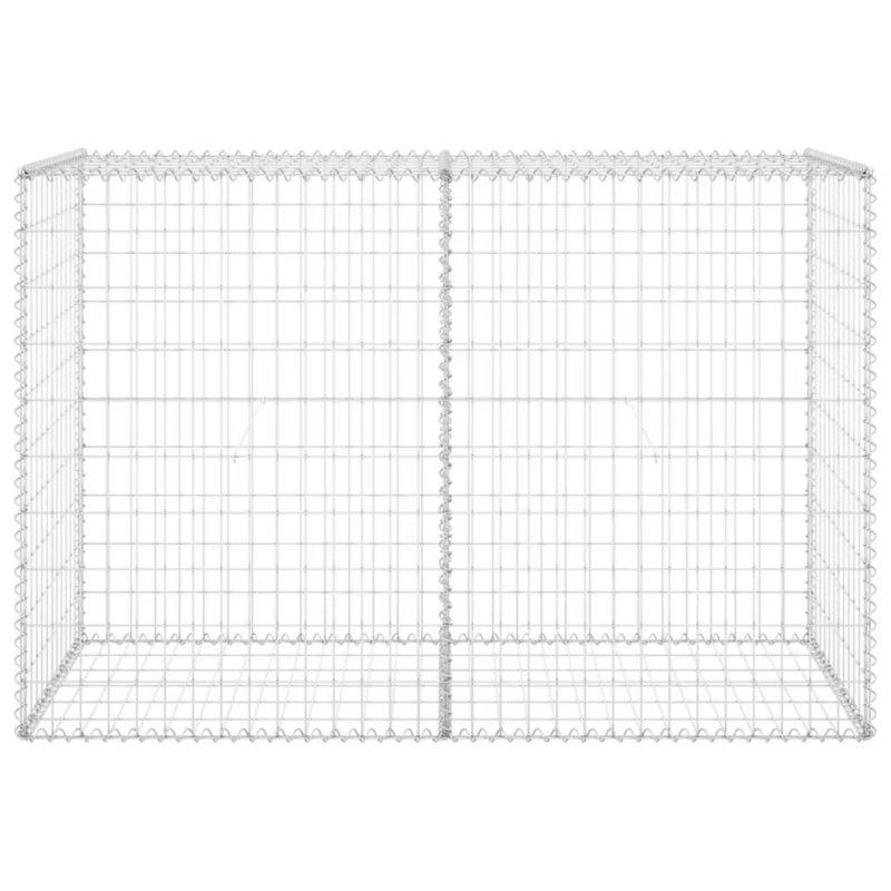 Gabionhegn 150x60x100 cm Galvaniseret Stål