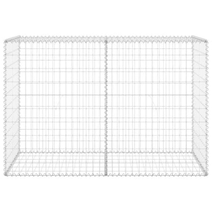 Gabionhegn 150x60x100 cm Galvaniseret Stål
