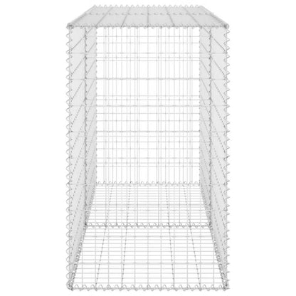 Gabionhegn 150x60x100 cm Galvaniseret Stål
