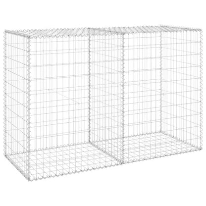 Gabionhegn 150x60x100 cm Galvaniseret Stål