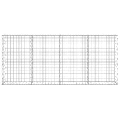 Gabionhegn 200x20x85 cm Galvaniseret Stål