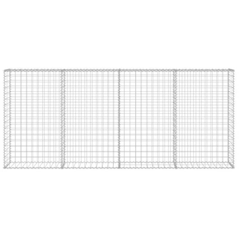 Gabionhegn 200x20x85 cm Galvaniseret Stål