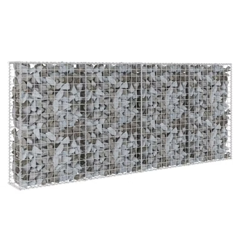 Gabionhegn 200x20x85 cm Galvaniseret Stål