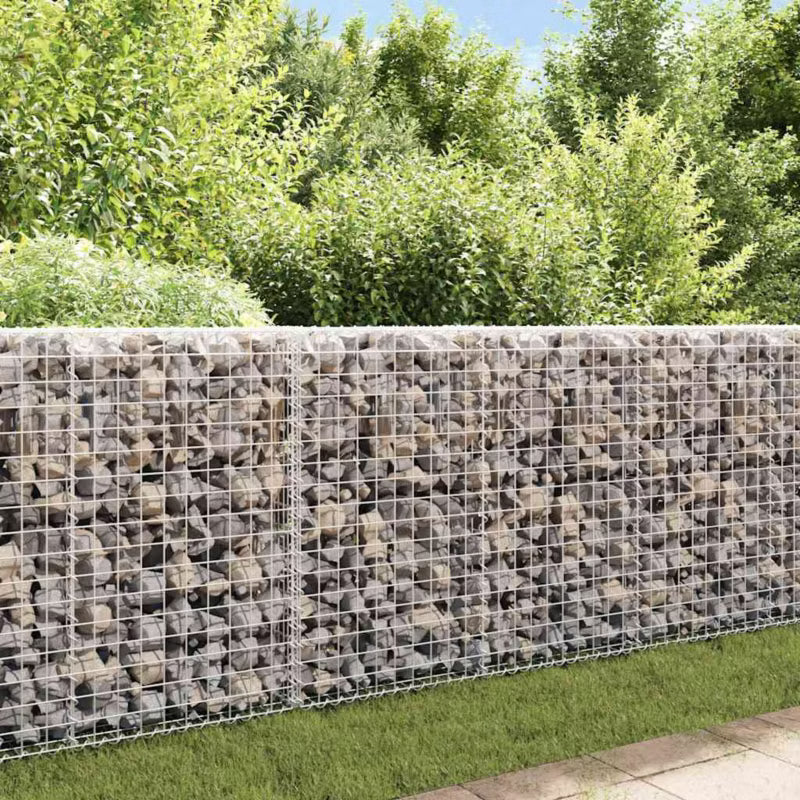 Gabionhegn 200x20x85 cm Galvaniseret Stål