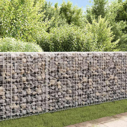Gabionhegn 200x20x85 cm Galvaniseret Stål