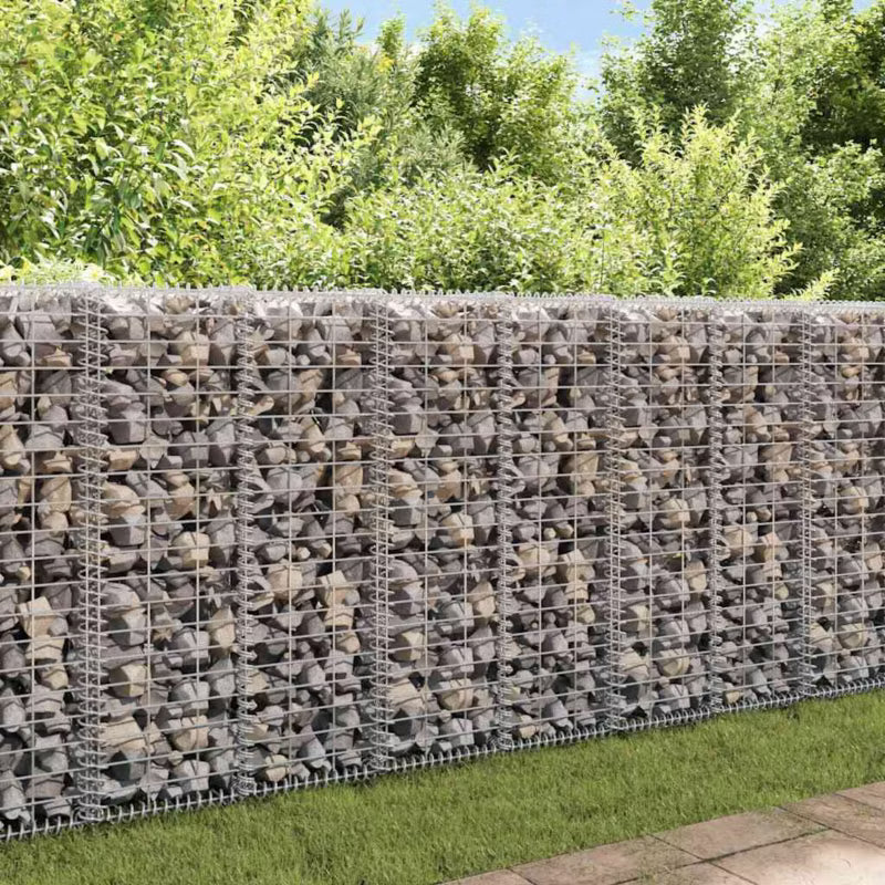 Gabionhegn 20x20x100 cm Galvaniseret Stål
