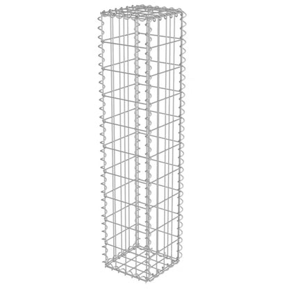 Gabionhegn 20x20x100 cm Galvaniseret Stål