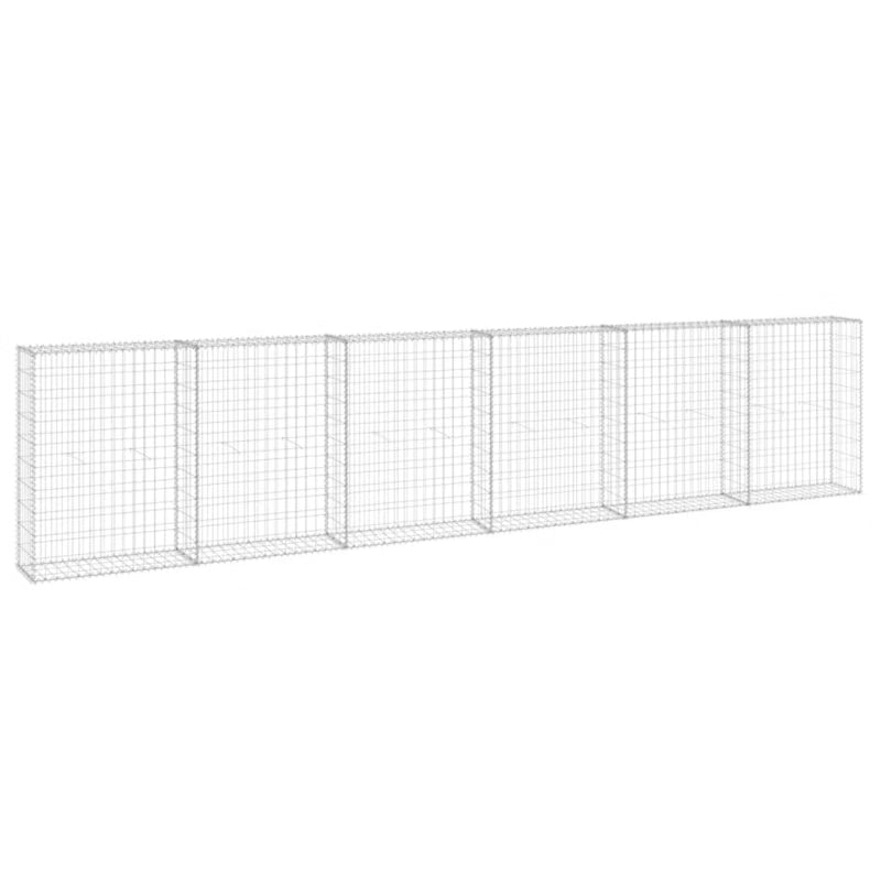 Gabionhegn 300x30x100 cm Galvaniseret Stål