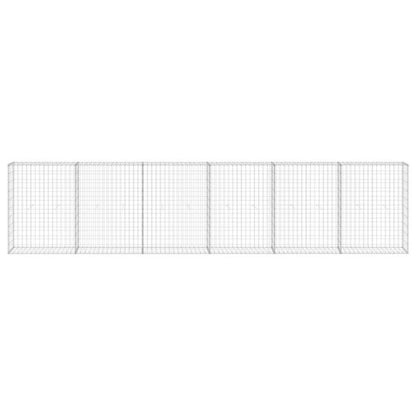 Gabionhegn 300x30x100 cm Galvaniseret Stål