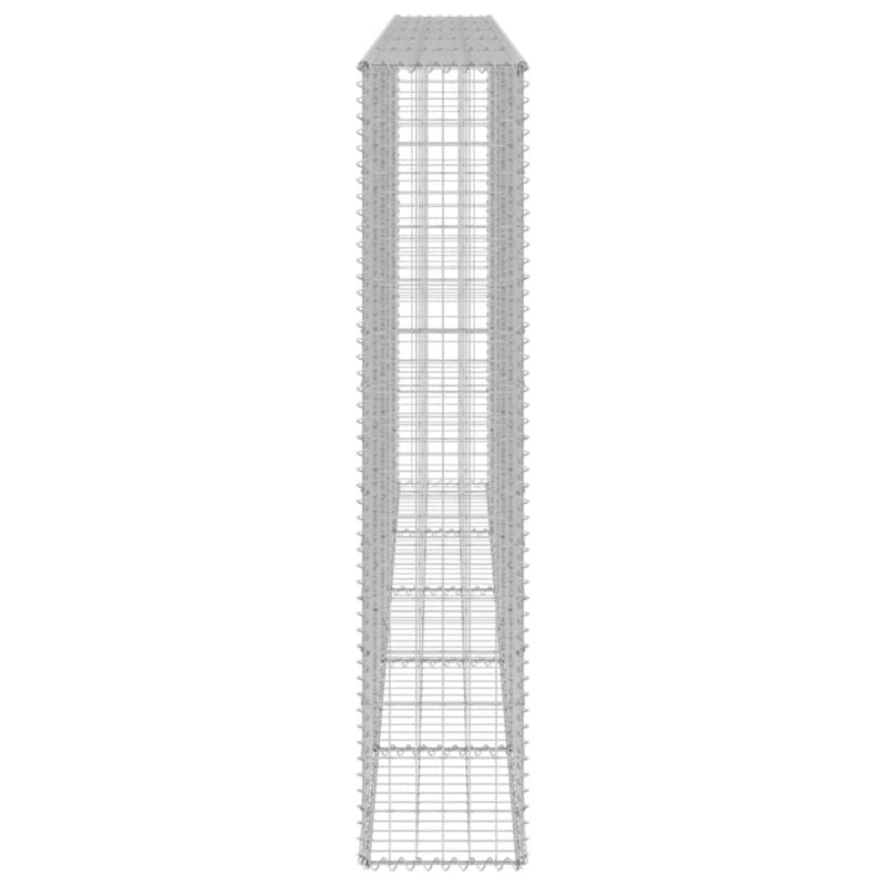Gabionhegn 300x30x150 cm Galvaniseret Stål 2 Stk