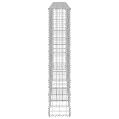 Gabionhegn 300x30x150 cm Galvaniseret Stål 2 Stk