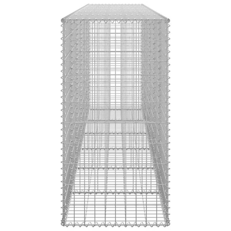 Gabionhegn 300x50x100 cm Galvaniseret Stål 2 stk.