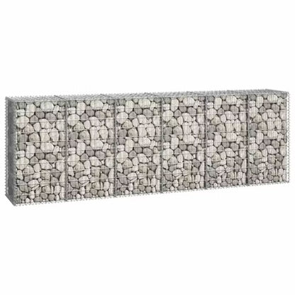 Gabionhegn 300x50x100 cm Galvaniseret Stål 2 stk.