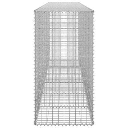 Gabionhegn 300x50x100 cm Galvaniseret Stål 2 stk.