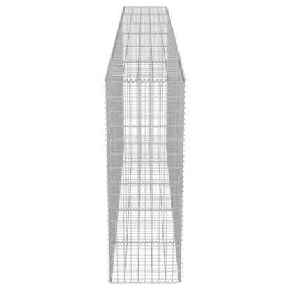 Gabionhegn 300x50x150 cm Galvaniseret Stål 2 stk