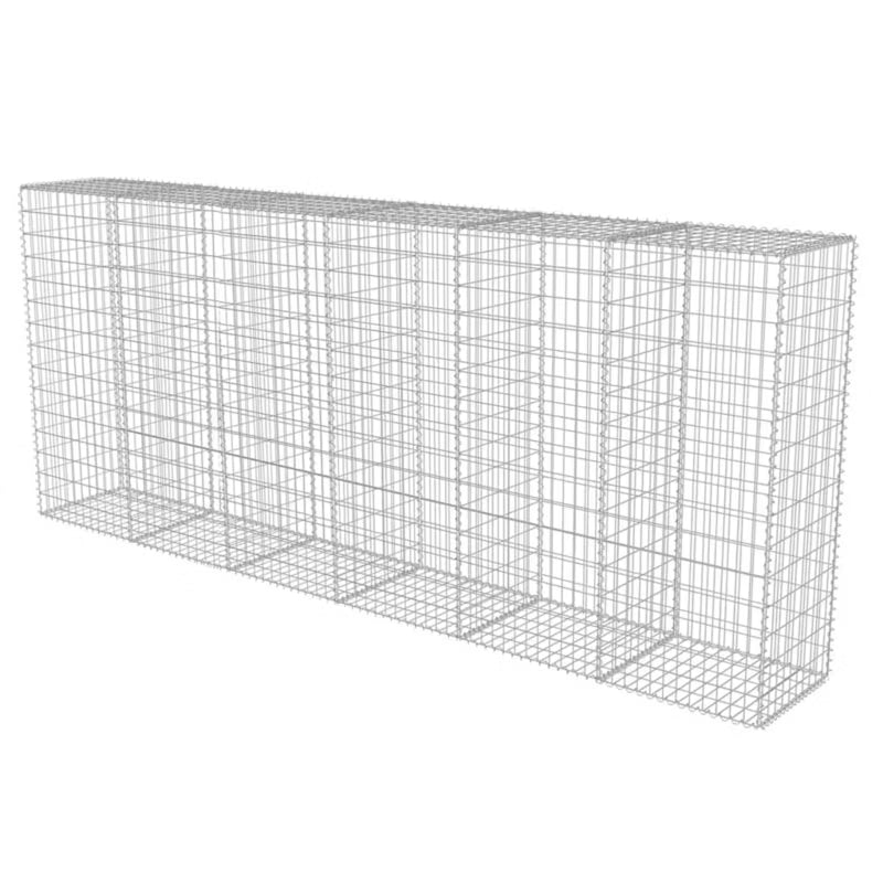 Gabionhegn 300x50x150 cm Galvaniseret Stål 2 stk