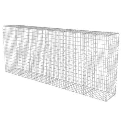 Gabionhegn 300x50x150 cm Galvaniseret Stål 2 stk
