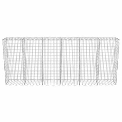 Gabionhegn 300x50x150 cm Galvaniseret Stål 2 stk