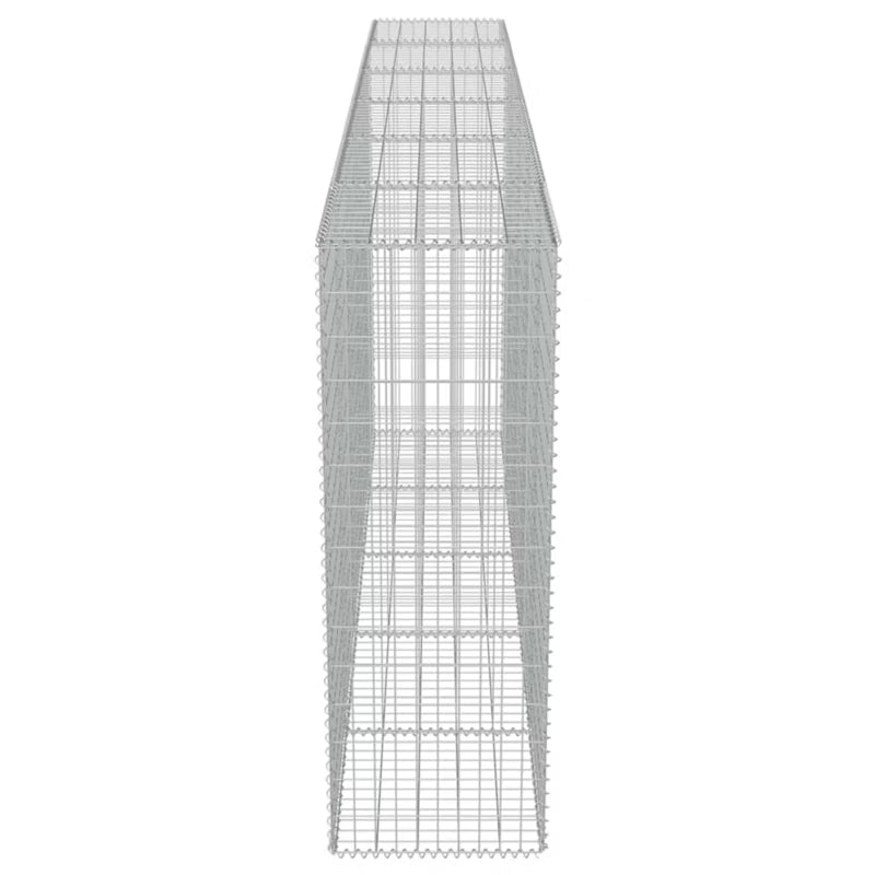 Gabionhegn 300x50x150 cm Galvaniseret Stål 2 stk