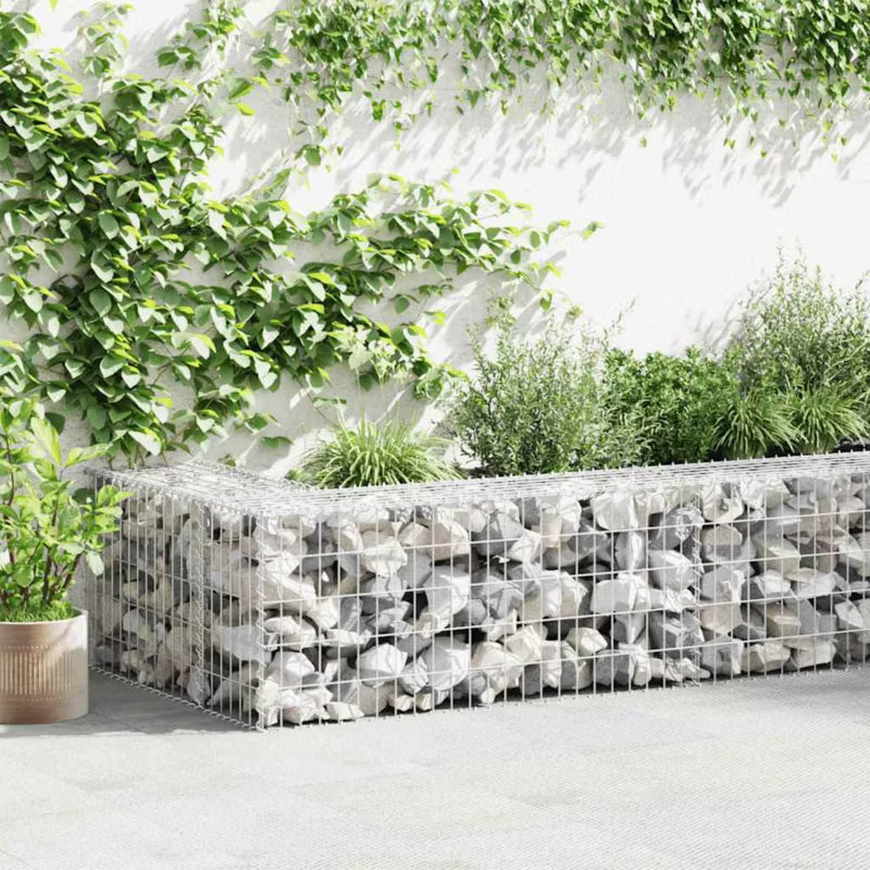 Gabionhegn 300x50x50 cm Galvaniseret Stål