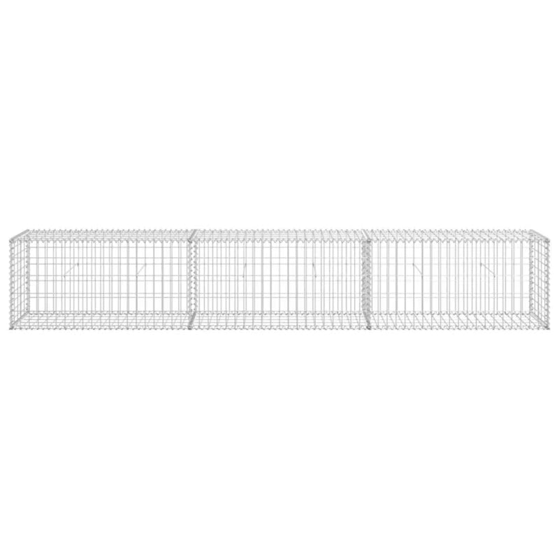 Gabionhegn 300x50x50 cm Galvaniseret Stål