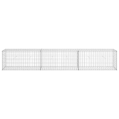 Gabionhegn 300x50x50 cm Galvaniseret Stål