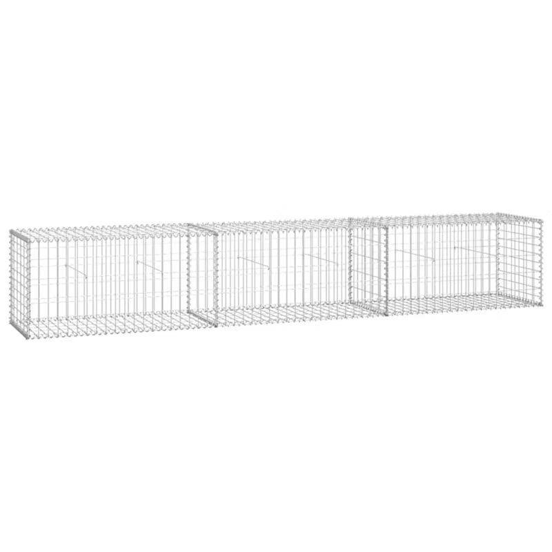 Gabionhegn 300x50x50 cm Galvaniseret Stål
