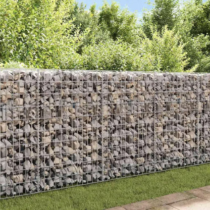 Gabionhegn 450x30x100 cm Galvaniseret Stål 2 Stk
