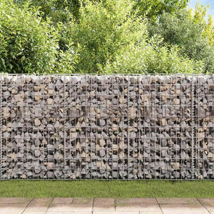 Gabionhegn 450x30x100 cm Galvaniseret Stål 2 Stk