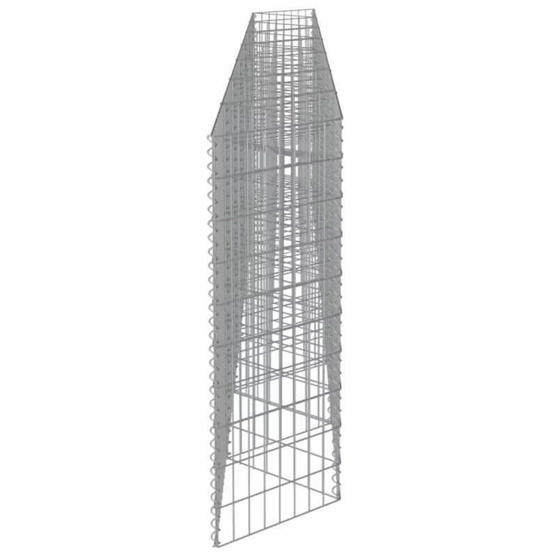 Gabionhegn 450x30x100 cm Galvaniseret Stål 2 Stk