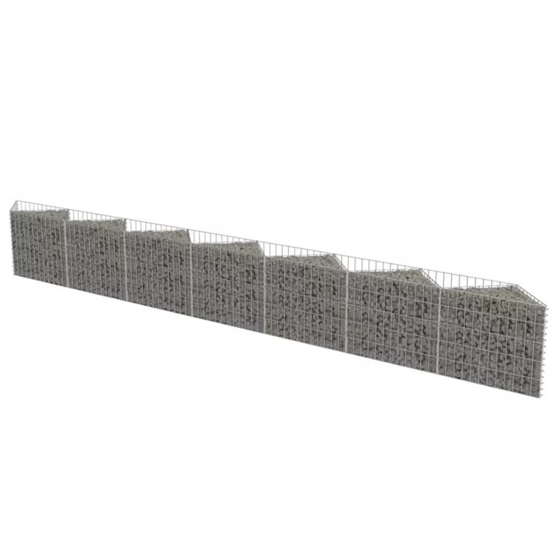 Gabionhegn 450x30x50 cm Galvaniseret Stål