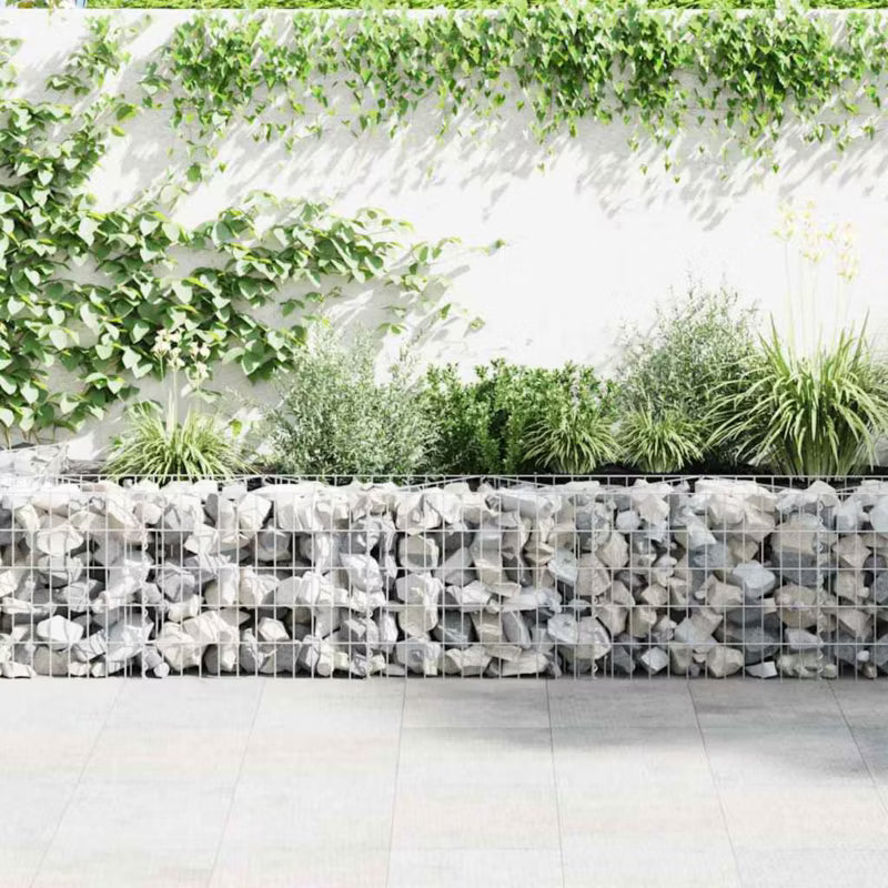Gabionhegn 450x30x50 cm Galvaniseret Stål