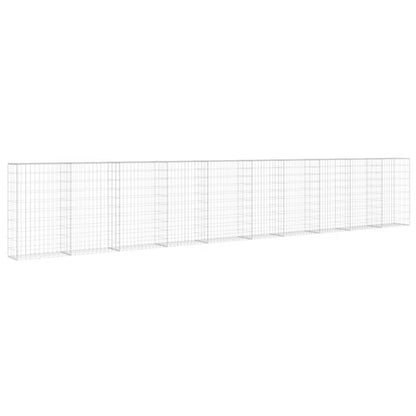 Gabionhegn 600x30x100 cm Galvaniseret Stål