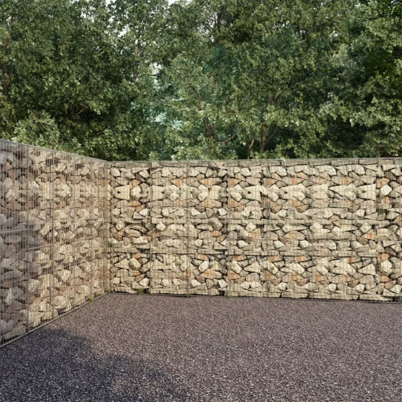 Gabionhegn 600x30x200 cm Galvaniseret Stål 3 Stk