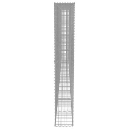 Gabionhegn 600x30x200 cm Galvaniseret Stål 3 Stk