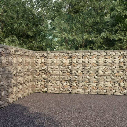 Gabionhegn 600x30x200 cm Galvaniseret Stål 3 Stk