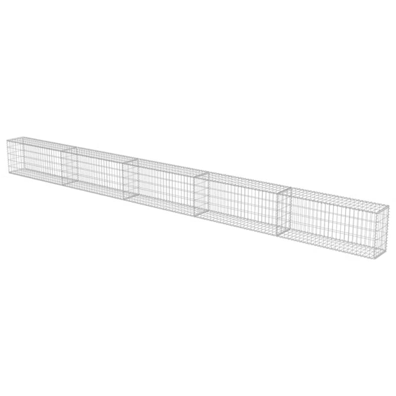 Gabionhegn 600x30x50 cm Galvaniseret Stål