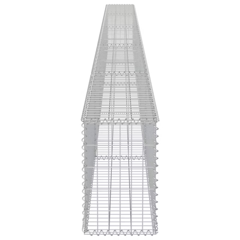 Gabionhegn 600x30x50 cm Galvaniseret Stål