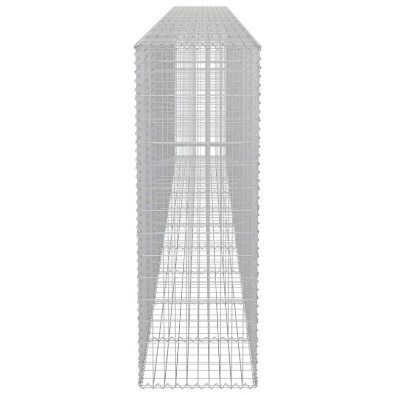 Gabionhegn 600x50x150 cm Galvaniseret Stål 3 Stk