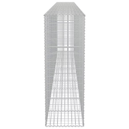 Gabionhegn 600x50x150 cm Galvaniseret Stål 3 Stk